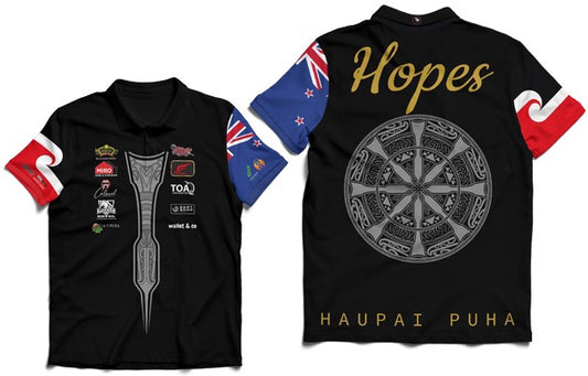 NEW HAUPAI PUHA "HOPES" DART SHIRT - GREY