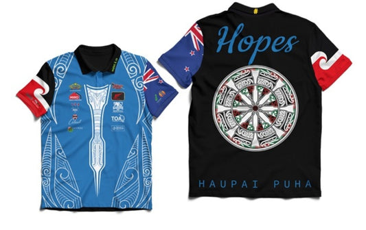 HAUPAI PUHA "HOPES" DART SHIRT - BLUE